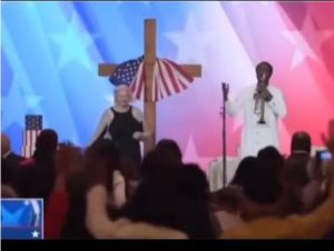 Nathaniel Bassey USA trump inugration performance 